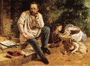 Gustave Courbet, Pierre-joseph Prud'hon and His Children